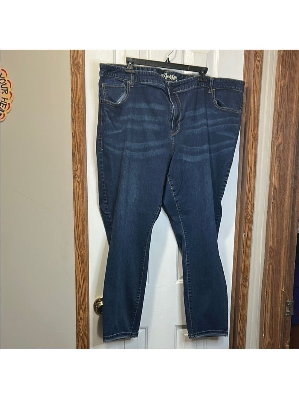 Old Navy Women's Straight Leg Jeans - Dark Blue